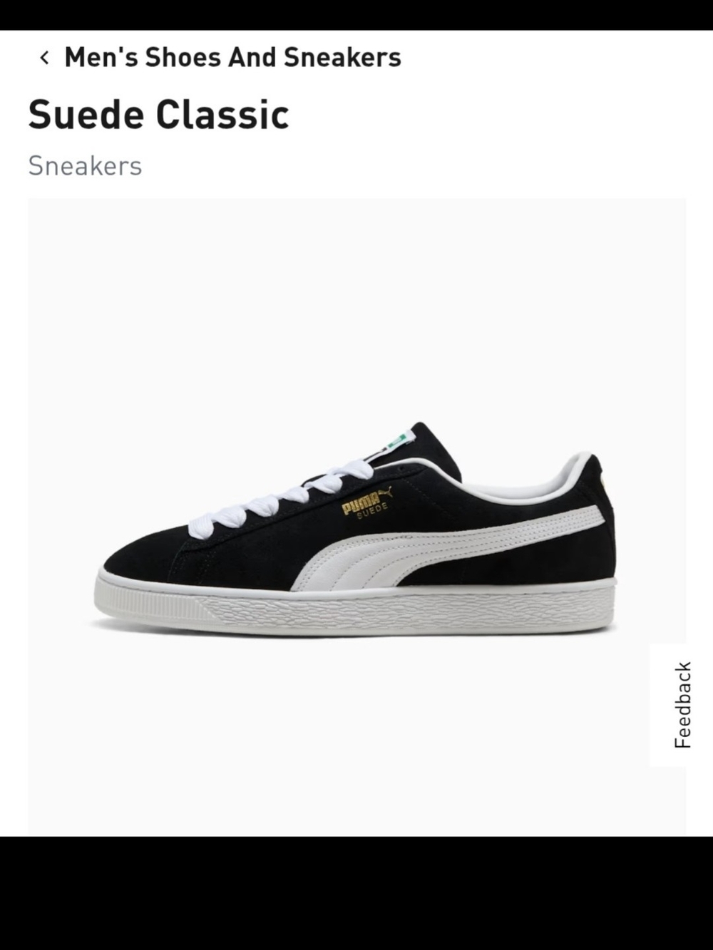 Puma Suede Classic Low-Top Sneakers - Black & White